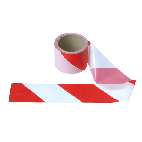 Red And White Striped Barrier Tape