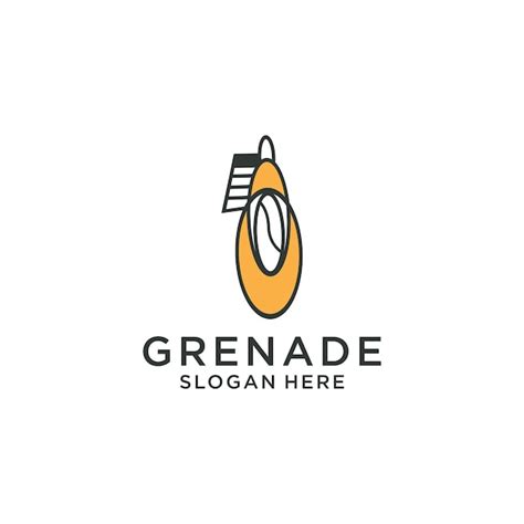 Vecteur De Conception De Logo De Grenades Vecteur Premium
