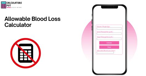 Allowable Blood Loss Calculator Calculatorspot