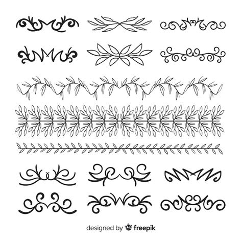 Free Vector Ornament Divider Collection