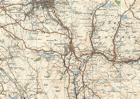 Haslingden Lancashire 1920 Old Map Downloads