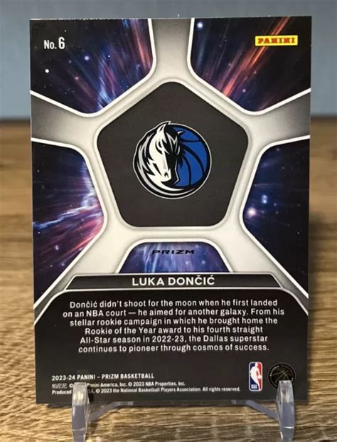 Panini Prizm Deep Space Luka Doncic Prizm Argento Dallas