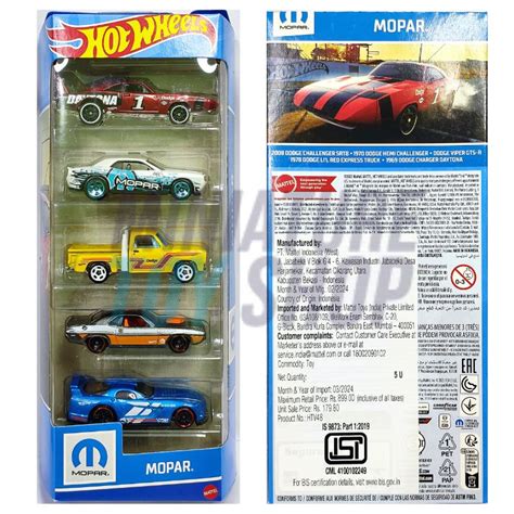 Hot Wheels Pack Mopar Set Miniature Toy Shop