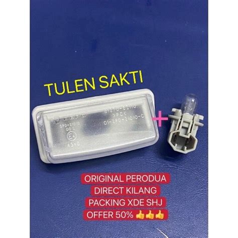 Original Perodua Bezza Viva Kelisa Number Plate Lamp Socket And Bulb 1