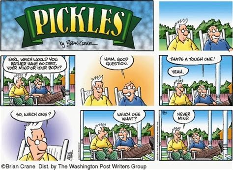 The Comics Section: Pickles: Earl, which would you rather have go first ...