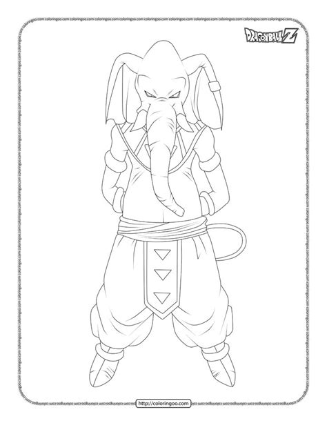 Dragonball God Of Destruccion Universe Coloring Pages Dragon Ball