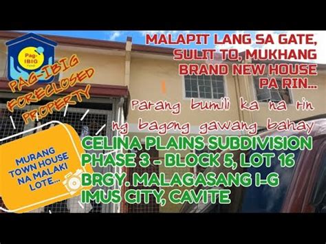 NICE BAGO PA MURANG FORECLOSED TOWNHOUSE At CELINA PLAINS IMUS CAVITE