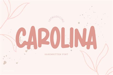 Carolina Font By Jazzyjune · Creative Fabrica