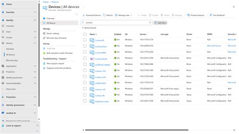 Microsoft Entra 관리 센터를 사용하여 Microsoft Entra Id의 디바이스 관리 Microsoft Entra Id Microsoft Learn