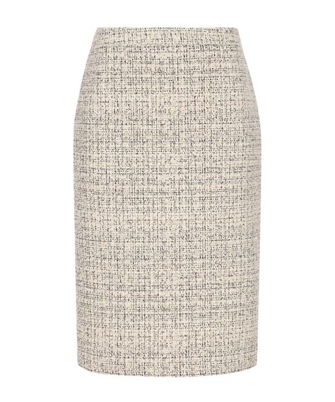 Celine Tweed Skirt In Nude ModeSens
