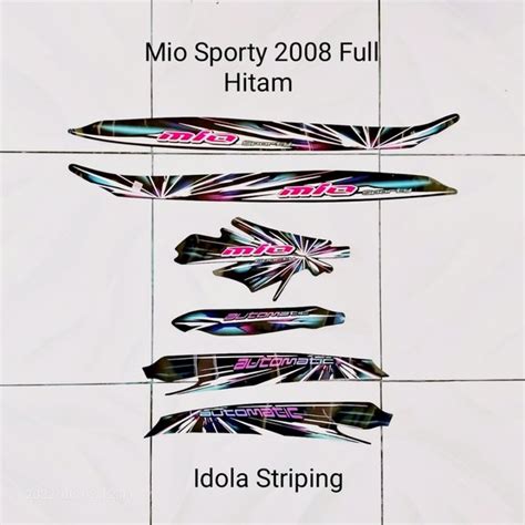 Jual Striping Mio Sporty Full Hitam Di Lapak Idola Striping