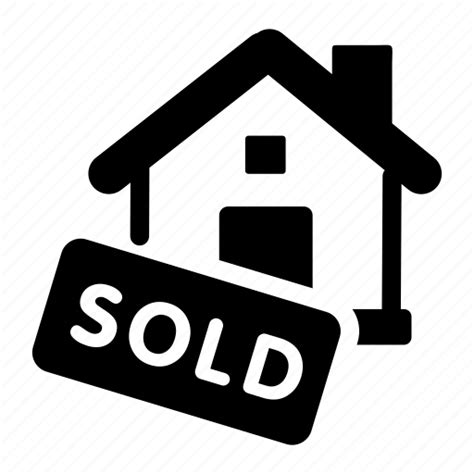 Business House Property Real Estate Sign Sold Icon