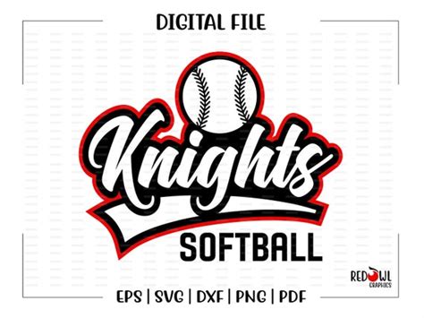 Softball Svg Knight Softball Svg Knights Knight Softball Etsy