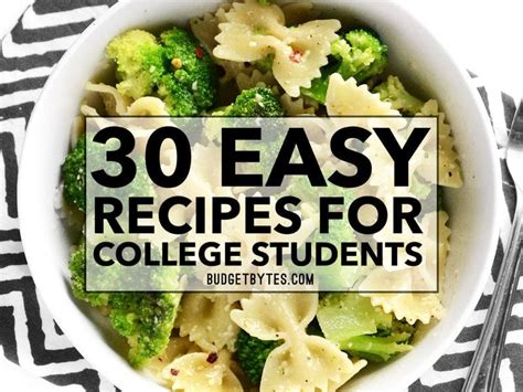 30 Easy Recipes for College Students - BudgetBytes.com