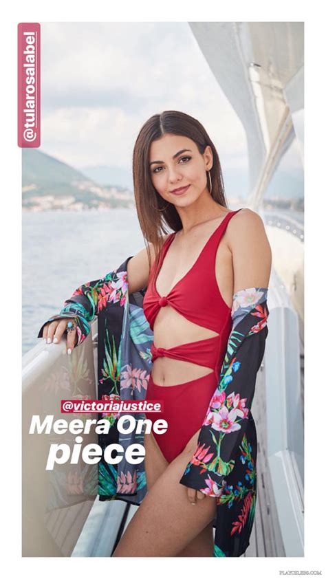 Victoria Justice Teasing In Sexy Red Bikini On A Yacht PlayCelebs Net