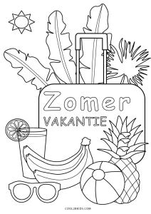 Zomer Kleurplaten Gratis Printen Voor Kinderen