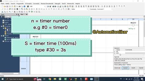 KV Studio Timer Instruction Keyence PLC With Simulation YouTube