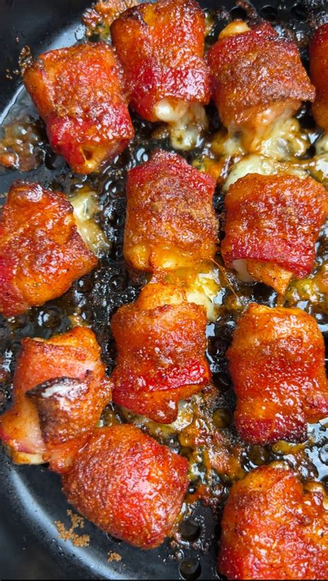 Cheesy Bacon Wrapped Chicken Bites Air Fried And Keto Friendly Options Recipe In 2024