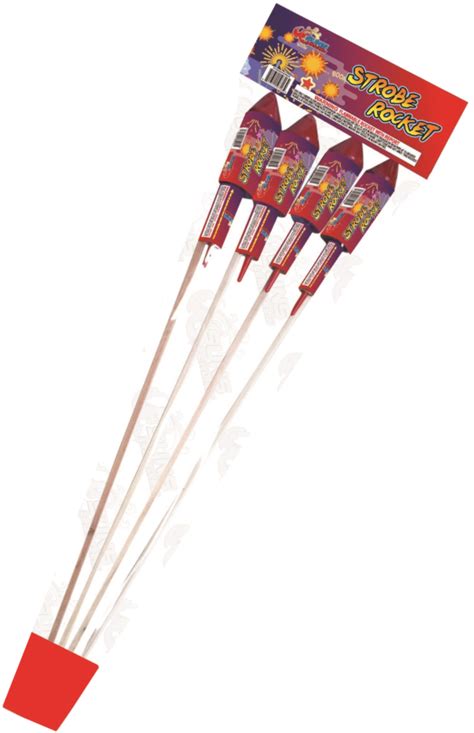 RED AND BLUE STROBE ROCKET SUNS - MILLER FIREWORKS