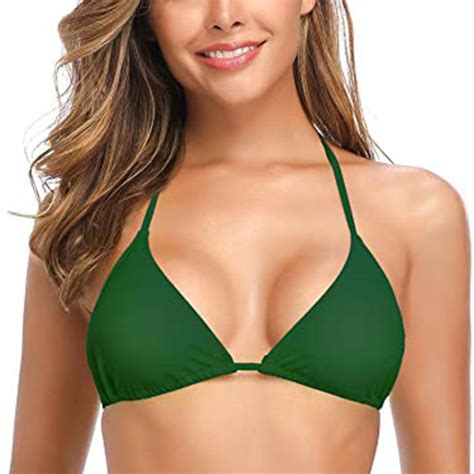 Elfindea Swimsuit Women Summer Bikini Push Up Padded V Neck Solid Color