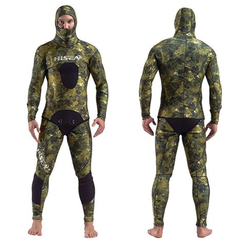 Hisea Professional Mm Neoprene Wetsuit For Spearfishing Swimming