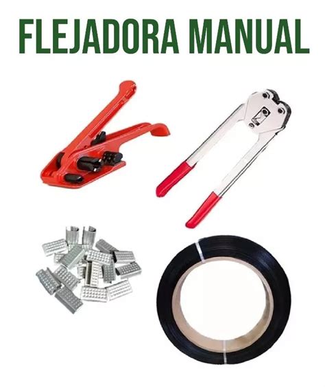 Kit Flejadora Manual Uso Rudo Pinzas Fleje Y Grapas Obi Mebuscar M Xico