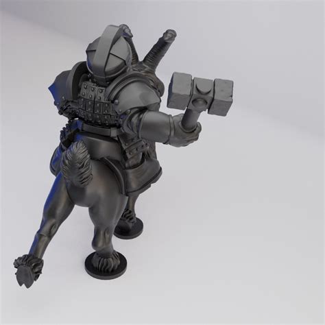 Hot Goblin Dwarf Goat Rider Pose C