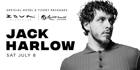 Jack Harlow at Resorts World - July 8th, 2023 Ticket and Hotel Packages