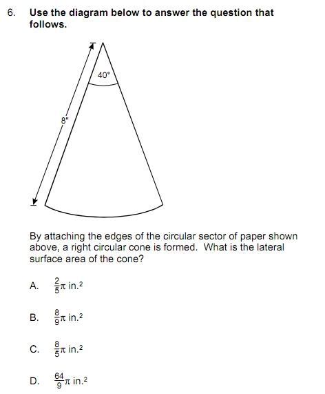 Solved Lateral Surface Area Of A Cone