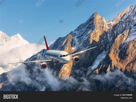airplane flying  image photo  trial bigstock