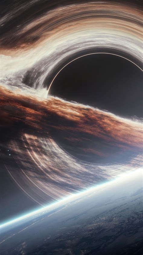Gargantua black hole Wallpaper 4K, Planet Earth, Cosmos, 5K