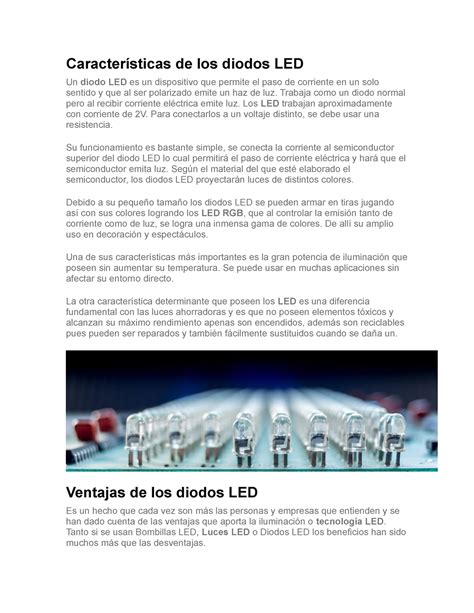 Qué es un LED tipos de LED y usos de diodo LED diodos led