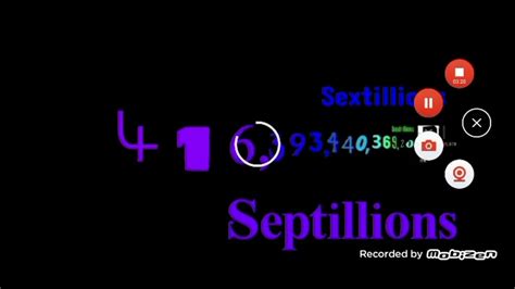 Numbers 0 To 1 Trigintillion With Sound Youtube