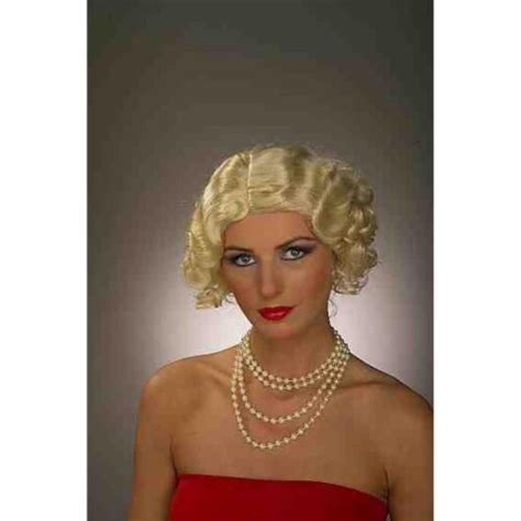 Blonde Flapper Wig Normal Size Costume Medium Kroger