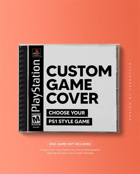 Digital Custom Game Cover in Playstation 1 PS1 Style Game - Etsy