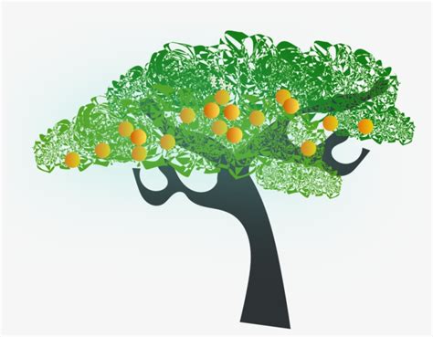 Orange Tree Orange Tree Clip Art 1000x727 Png Download Pngkit