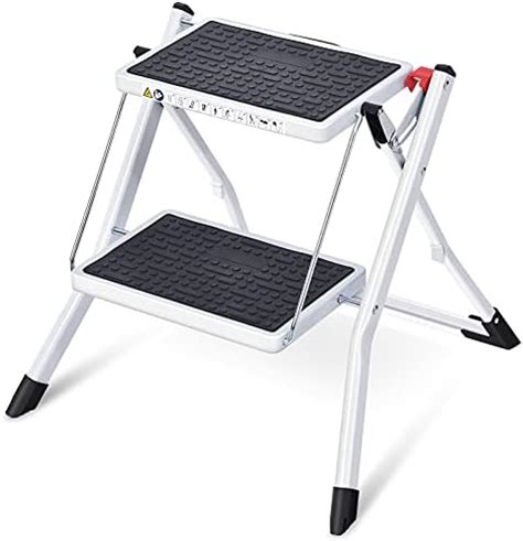 Kingrack Folding Step Step Stepladder Foldable Ladder With Non