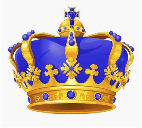 Prince Crown Royal Blue And Gold Free Transparent Clipart Clipartkey