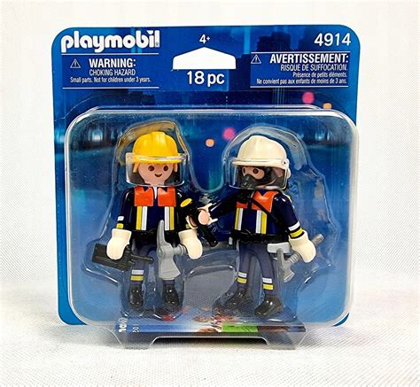 PLAYMOBIL CIty figurki ludziki Dwóch Strażaków 4914 14621940442