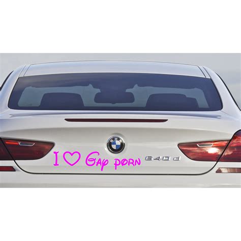X I Love Gay Porn Car Van Window Decal Sticker