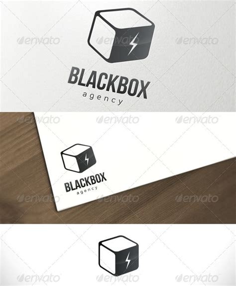 Black Box Agency Logo Template Logo Templates Logo Design Template