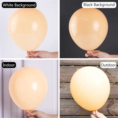 PartyWoo Globos Color Nude 100 Globos Bohemios De Color Albaricoque De 12 Pulgadas Globos