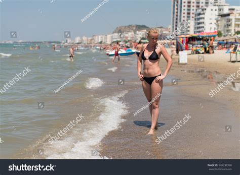 Fashion Model Bikini Posing Tropical Beach Stock Photo Shutterstock