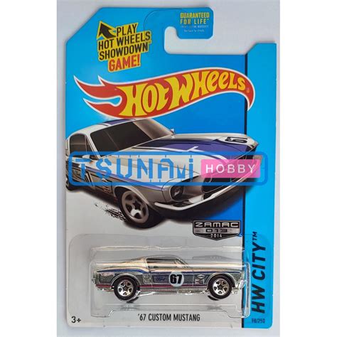 Hot Wheels Zamac 67 Custom Ford Mustang T 10 Model Car Shopee Singapore