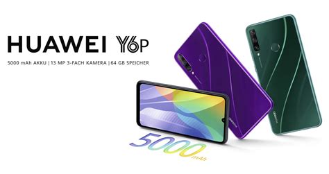 Ab 109 Euro: Y6P und Y5P sind neue Einsteiger-Smartphones von Huawei