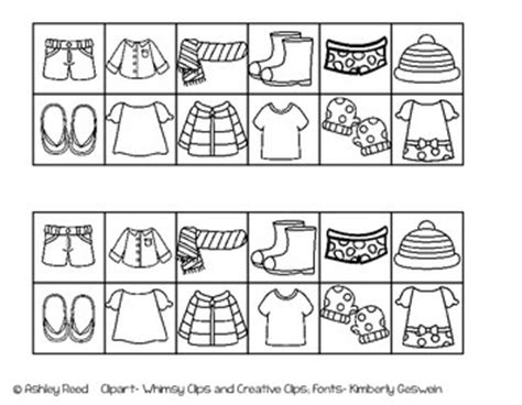 Hot And Cold Weather Clothing Sort FREEBIE By Just Reed TpT