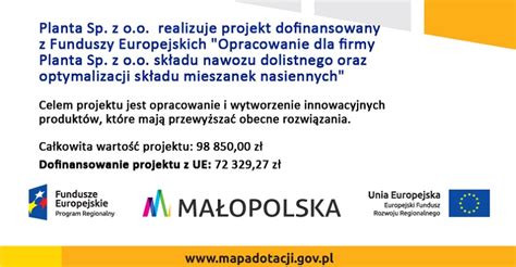 Nowy Projekt Dofinansowany Z Funduszy Europejskich