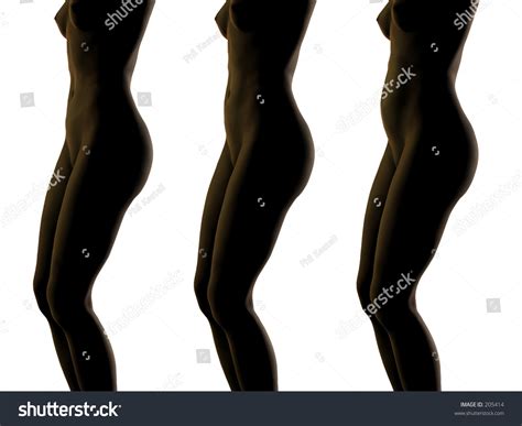 Nude Female Silhouette Pregnancy Sequence Stock Photo 205414 Shutterstock