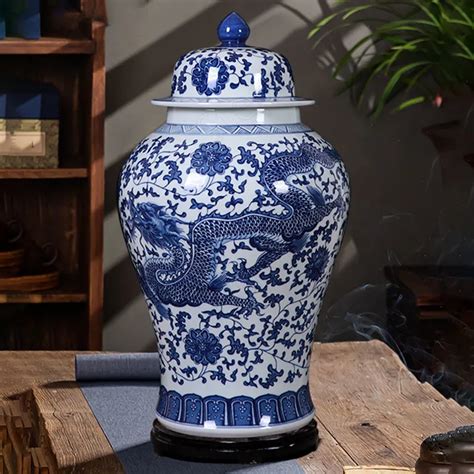 Grande Azul E Branco Vasos De Porcelana Chin S Moderno Cer Mica Pintado