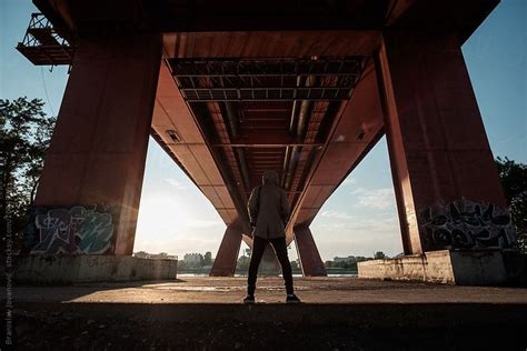 Man standing under the bridge by Branislav Jovanović | Still life ...